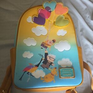 Loungefly Pixar Up Adventure Backpack - Yellow and Blue